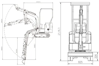 Гусеничный мини-экскаватор KV12/12Plus
